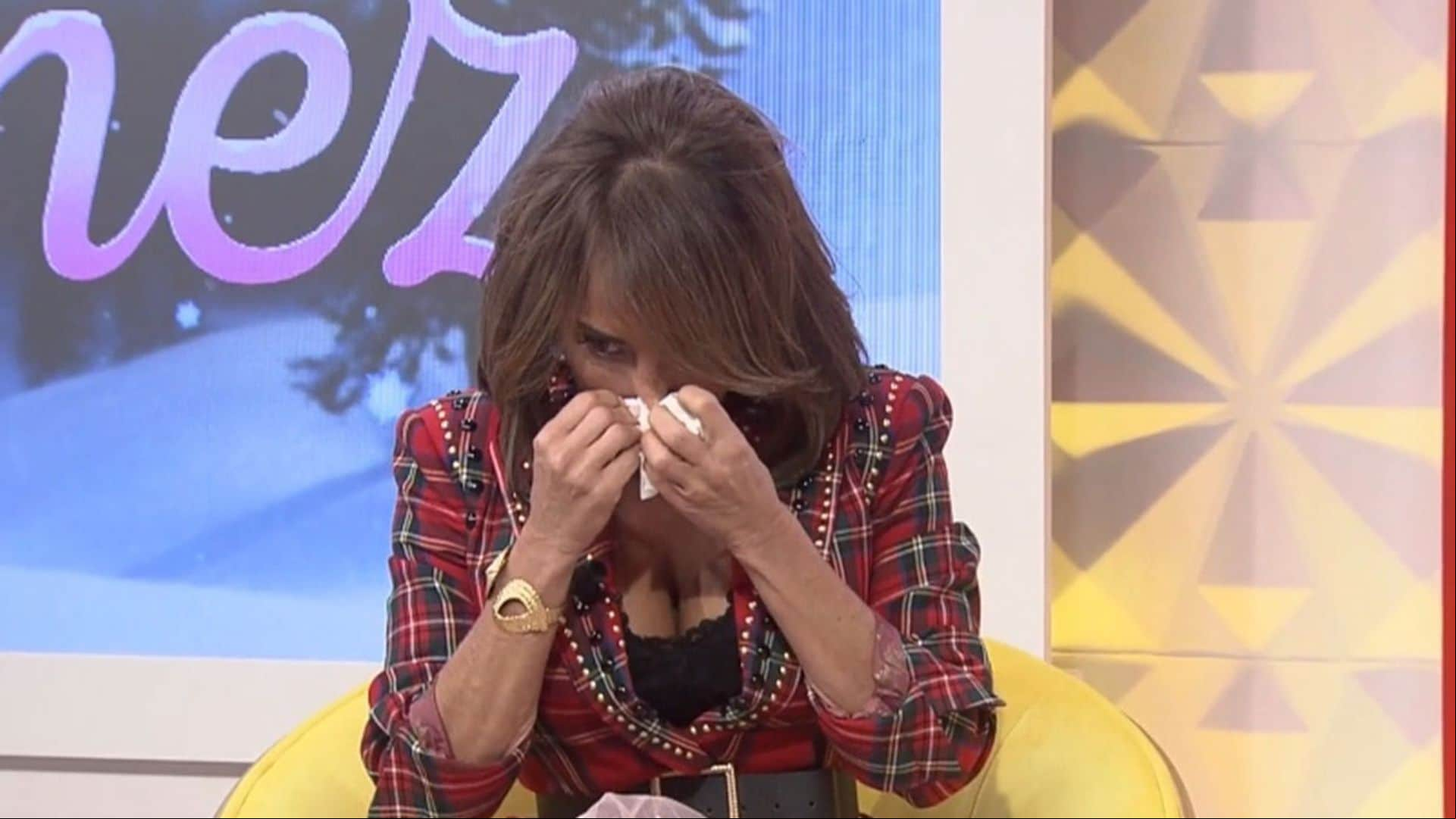 María Patiño se derrumba en directo al recordar a Mila Ximénez en la primera Navidad tras su muerte