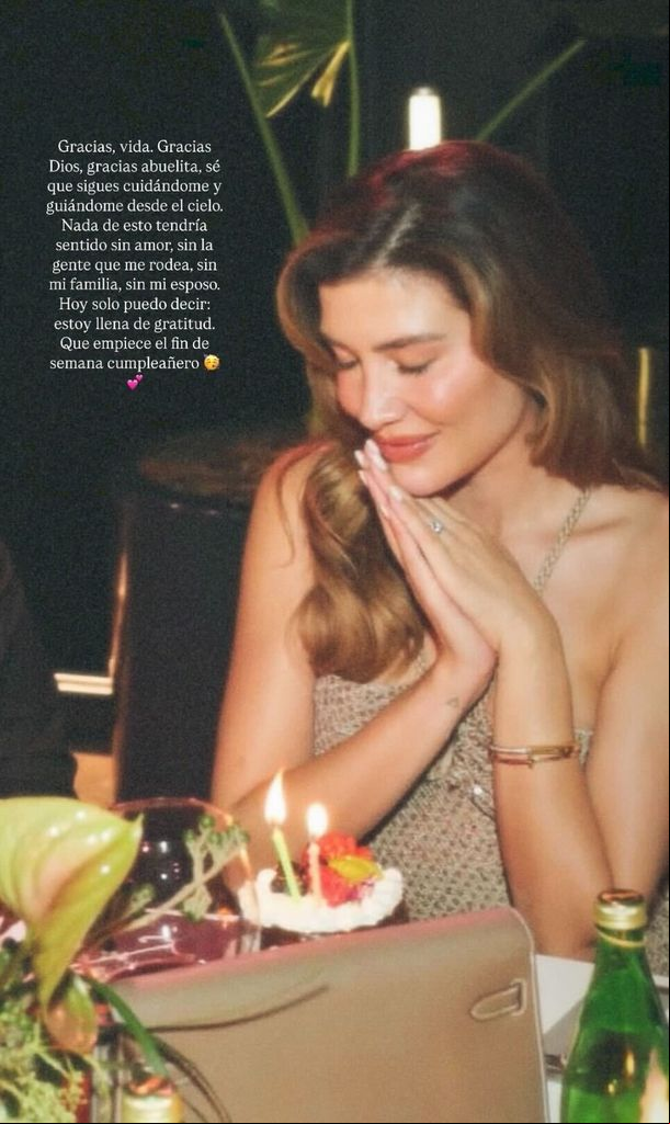 Michelle Salas hizo público su agradecimiento