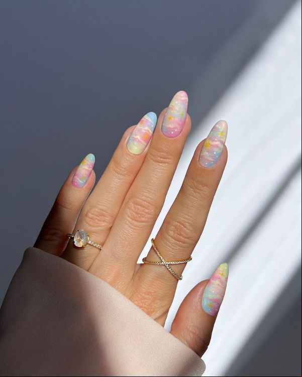 manicura arcoiris