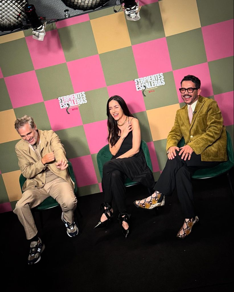 Juan Pablo Medina, Cecilia Suárez y Manolo Caro derrocharon complicidad en la promoción de 'Serpientes y Escaleras'. 