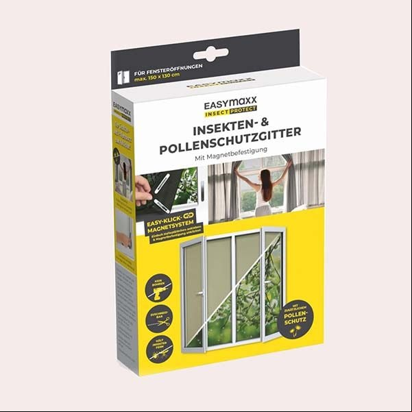 EASYmaxx Mosquitera para Ventanas con Magic Click